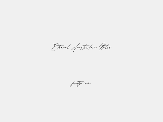 Eternal Amsterdam Italic