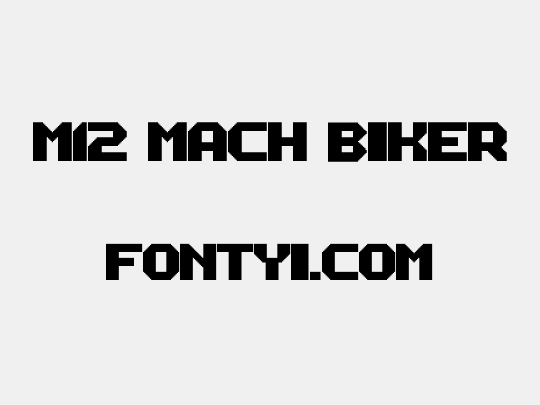 M12_MACH BIKER