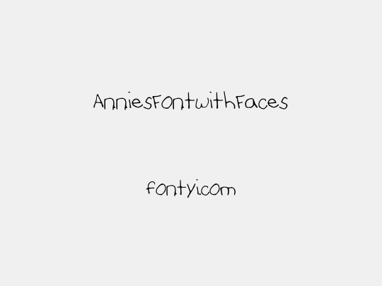 AnniesFontwithFaces