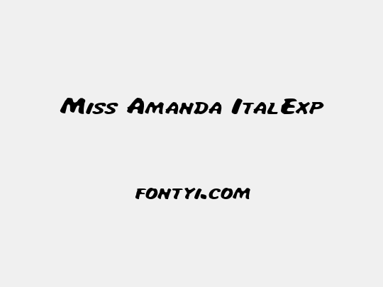 Miss Amanda ItalExp