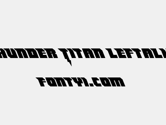 Thunder Titan Leftalic