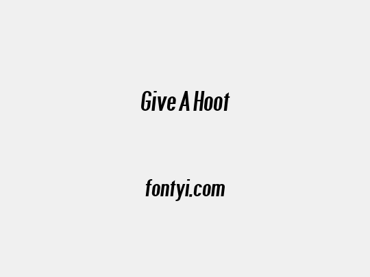 Give A Hoot