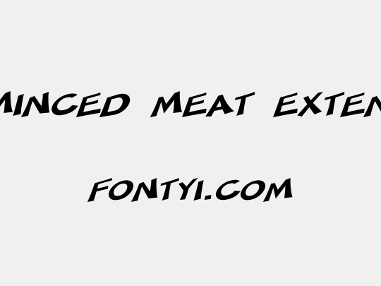 SF Minced Meat Extended