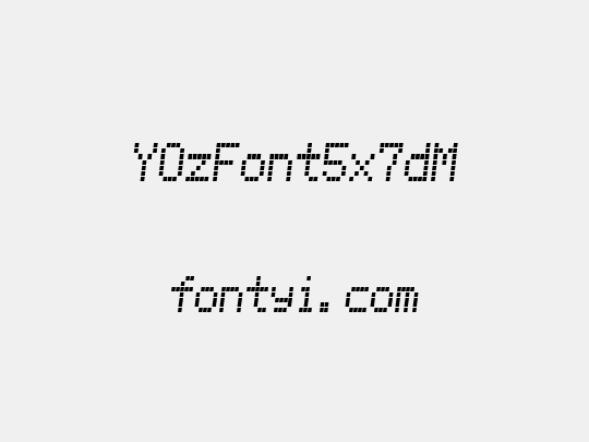 YOzFont5x7dM
