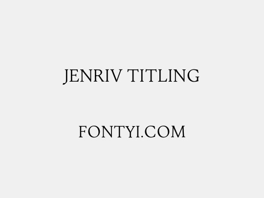 Jenriv Titling
