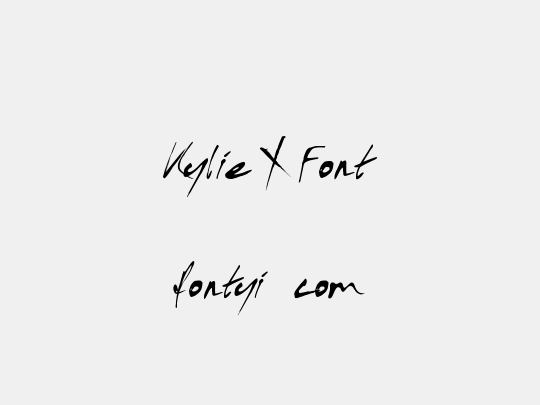 Kylie X Font