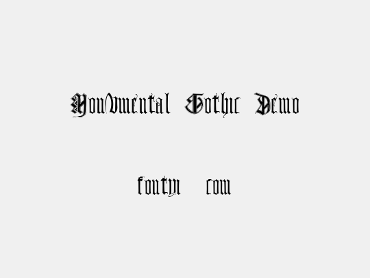 Monumental Gothic Demo
