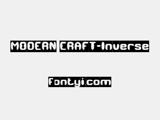MODERN CRAFT-Inverse