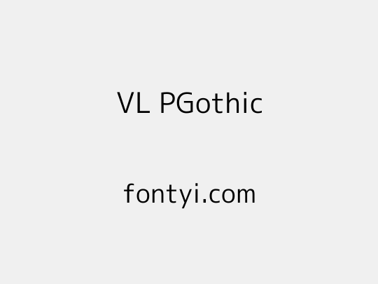 VL PGothic