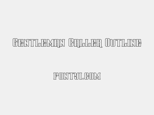 Gentleman Caller Outline
