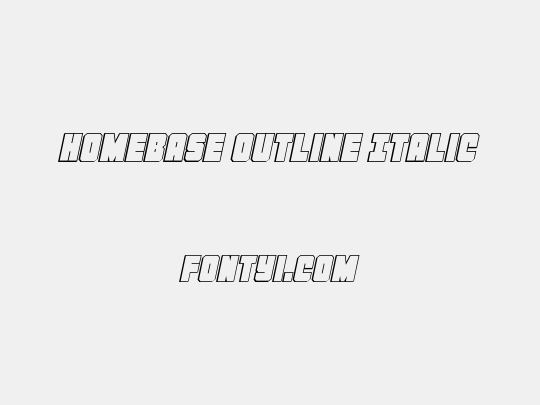 Homebase Outline Italic