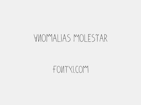 Anomalias Molestar