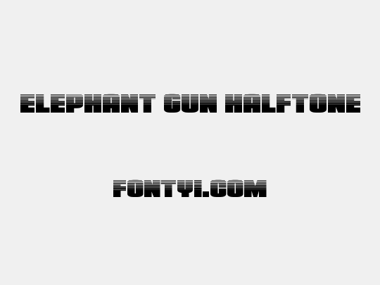Elephant Gun Halftone