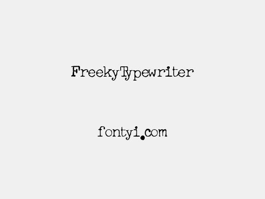 FreekyTypewriter