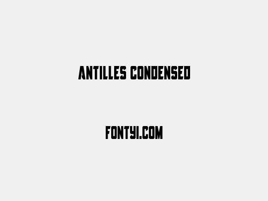 Antilles Condensed