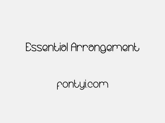 Essential Arrangement