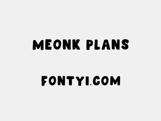 Meonk Plans