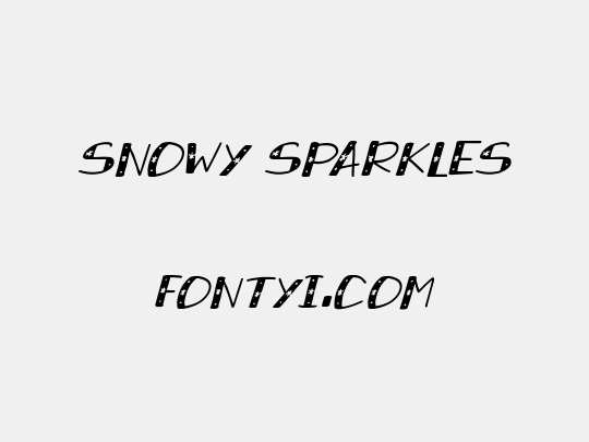 Snowy Sparkles