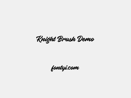 Knight Brush Demo