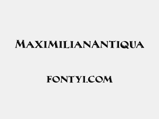 MaximilianAntiqua