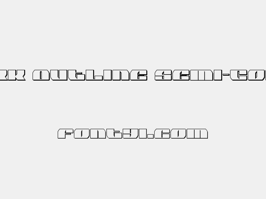Joy Shark Outline Semi-Condensed