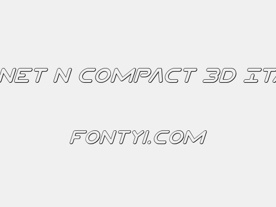 Planet N Compact 3D Italic