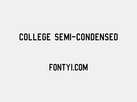 College Semi-condensed