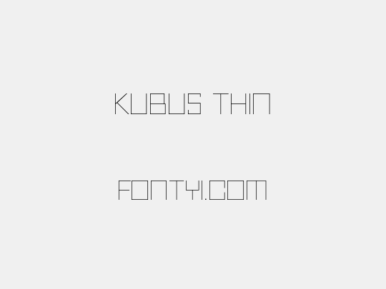 Kubus Thin