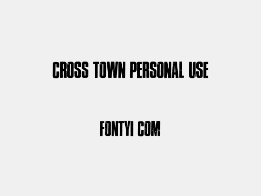 Cross Town Personal Use