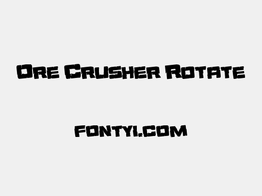 Ore Crusher Rotate