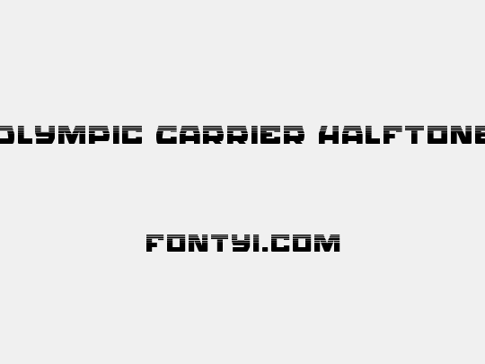 Olympic Carrier Halftone