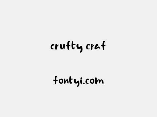 crufty craf