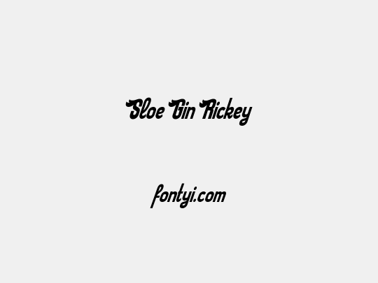 Sloe Gin Rickey