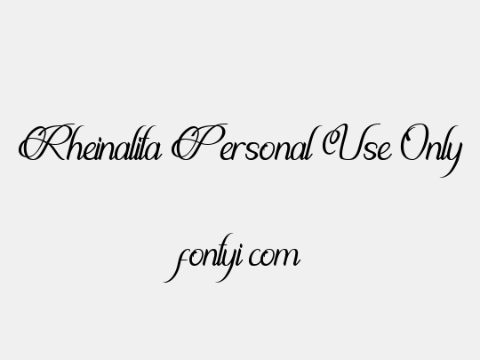 Rheinalita Personal Use Only