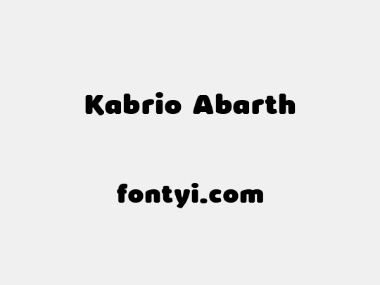 Kabrio Abarth