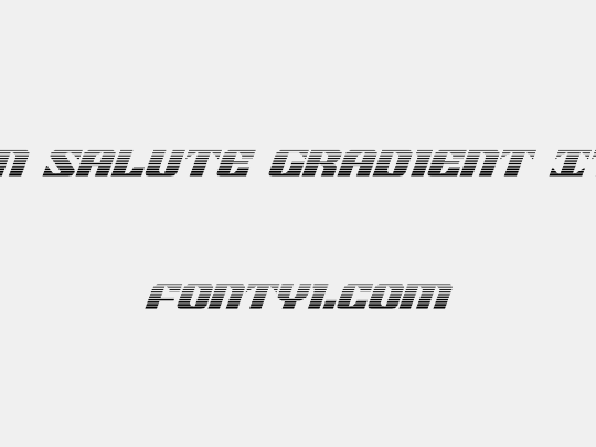 21 Gun Salute Gradient Italic