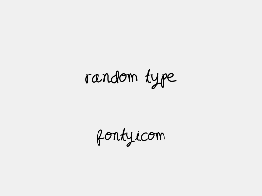 random type