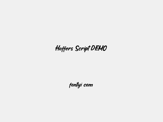 Hoffers Script DEMO