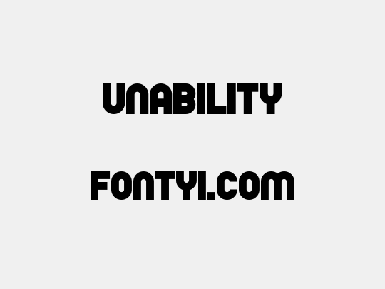 Unability