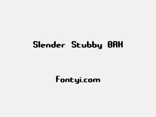 Slender Stubby BRK
