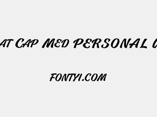 Casat Cap Med PERSONAL USE