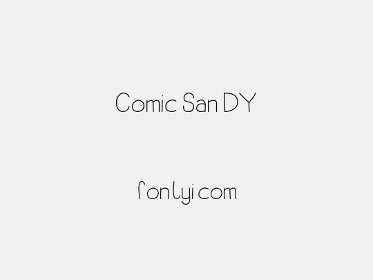 Comic San DY