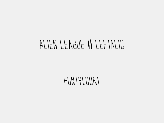 Alien League II Leftalic