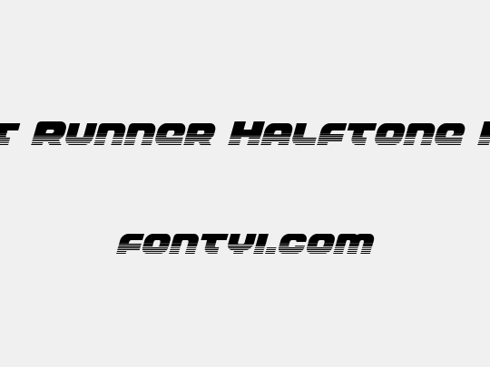 Front Runner Halftone Italic