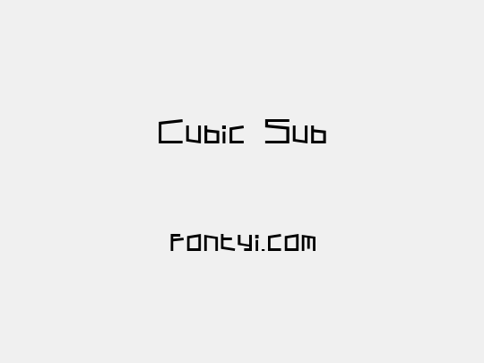 Cubic Sub