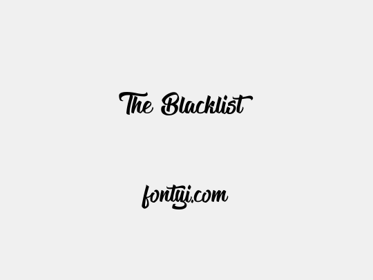 The Blacklist