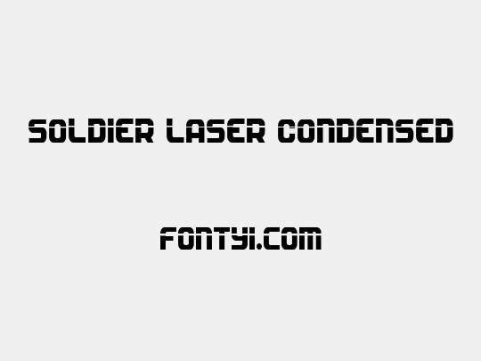 Soldier Laser Condensed