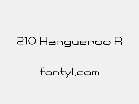 210 Hangueroo R