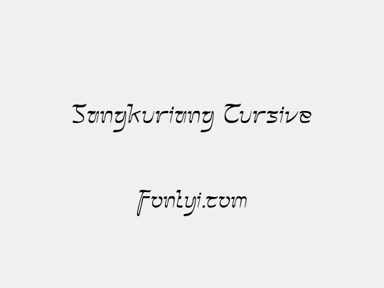 Sangkuriang Cursive