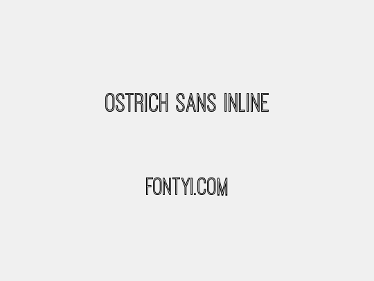 Ostrich Sans Inline